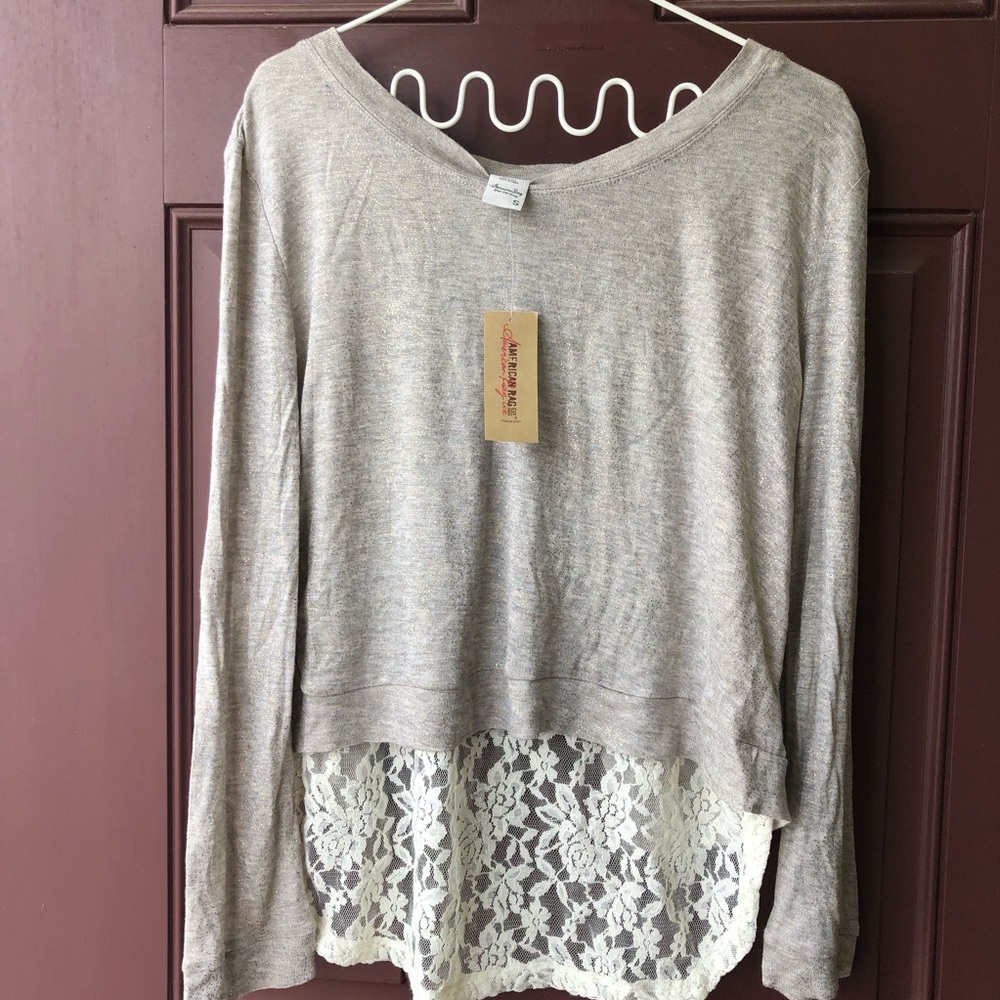 NWT American Rag Lace Crop Top